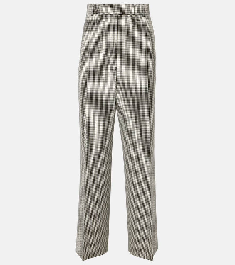 Rohe Gingham wool-blend wide-leg pants