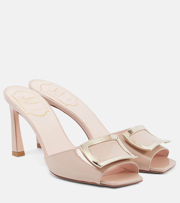 Roger Vivier Trompette 85 patent leather mules