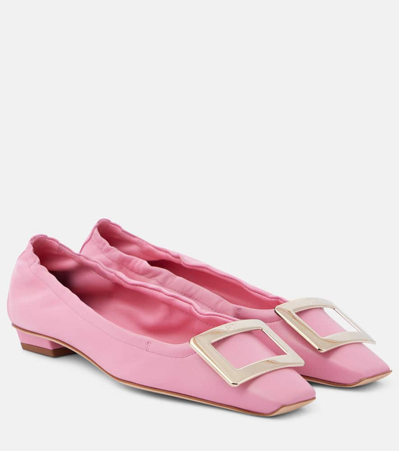 Roger Vivier Belle Vivier leather ballet flats