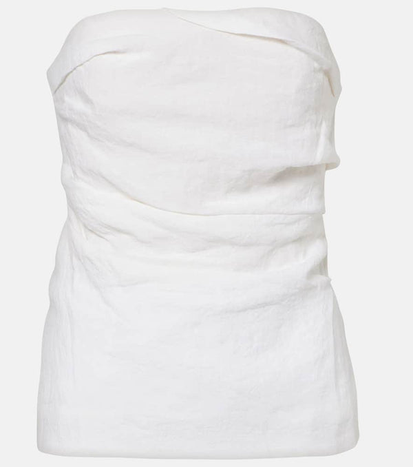 Tove Izel draped linen top
