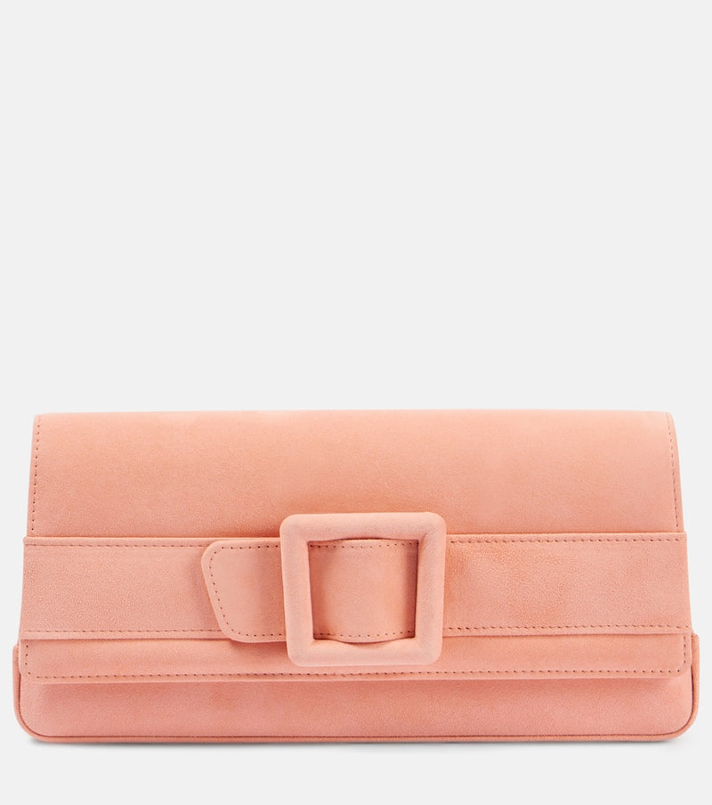 Manolo Blahnik Maygot suede clutch