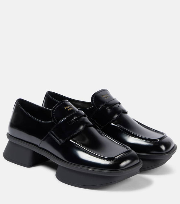 Prada Equal leather penny loafers