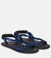 Miu Miu Riviere leather-trimmed sandals