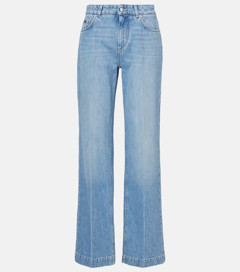 Dolce & Gabbana High-rise wide-leg jeans