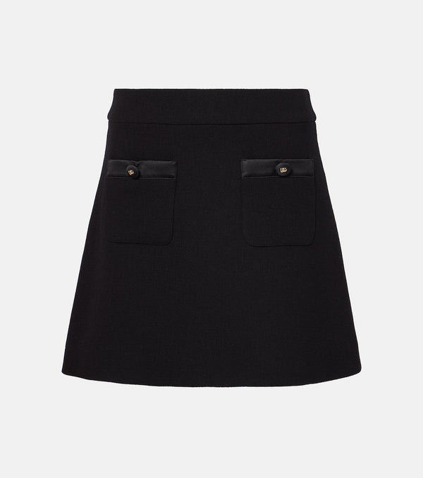 Dolce & Gabbana Wool and silk miniskirt