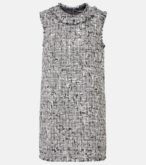 Dolce & Gabbana Tweed lamé minidress