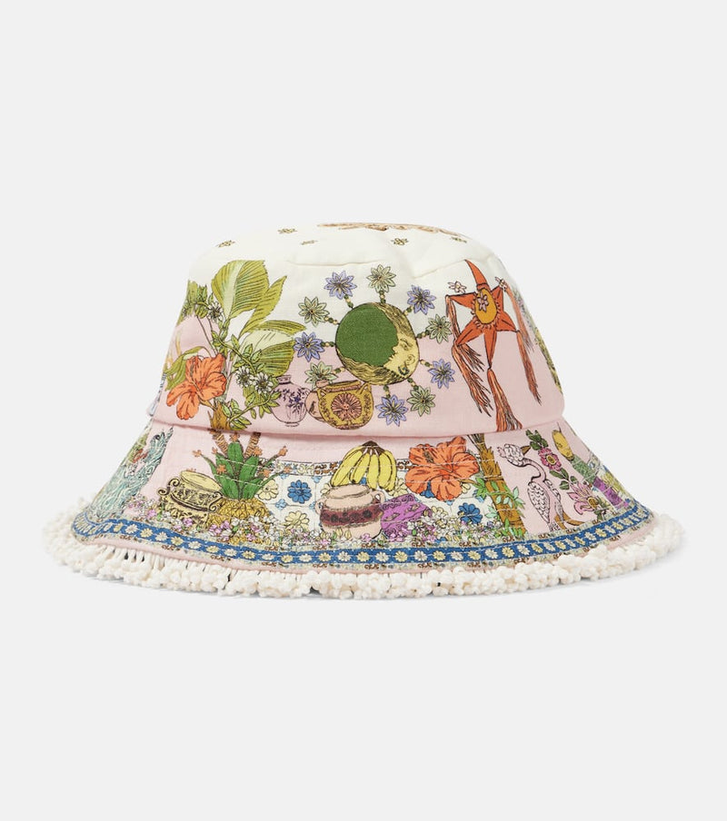 Alemais Hazel linen bucket hat