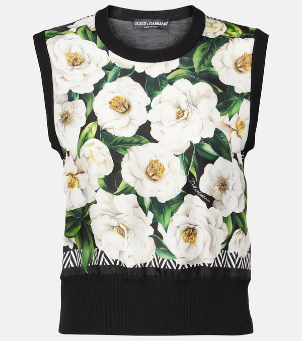 Dolce & Gabbana Floral print silk top