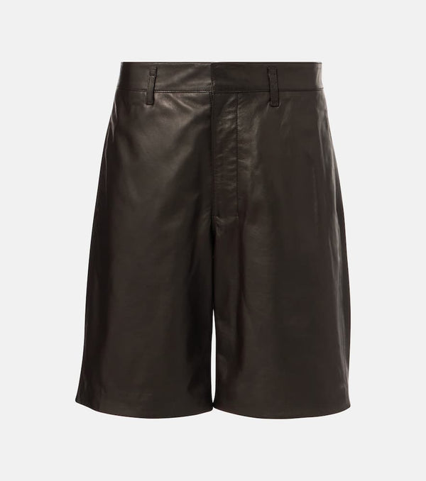 Lemaire Leather shorts