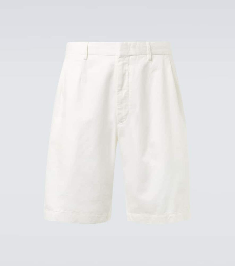 Zegna Cotton and linen Bermuda shorts