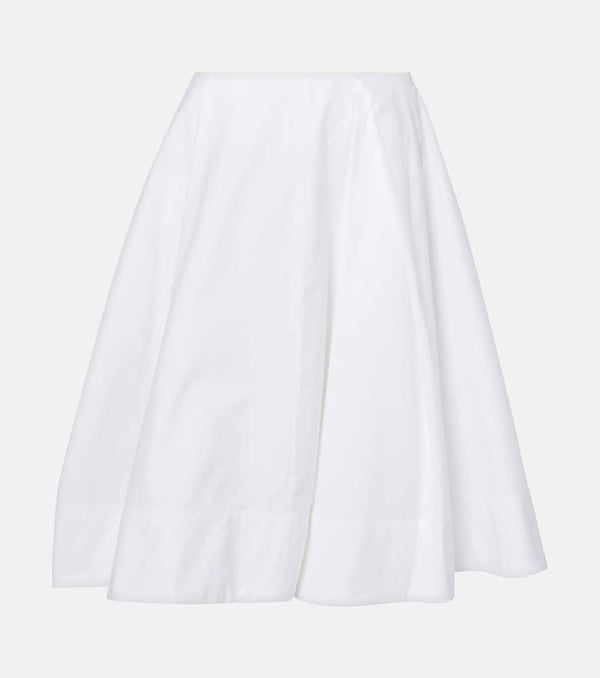 Jacquemus Salon cotton poplin midi skirt