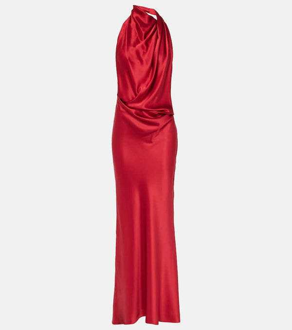 The Sei Draped silk gown