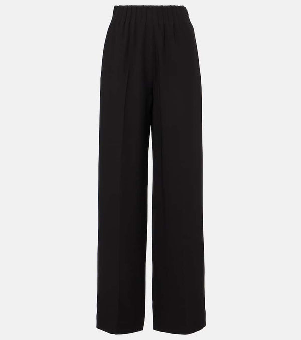 Fforme Maud high-rise silk cady wide-leg pants