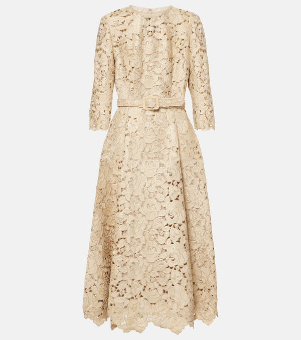 Oscar de la Renta Guipure lace cocktail dress