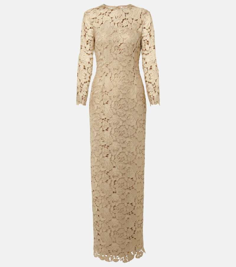 Oscar de la Renta Floral lace gown