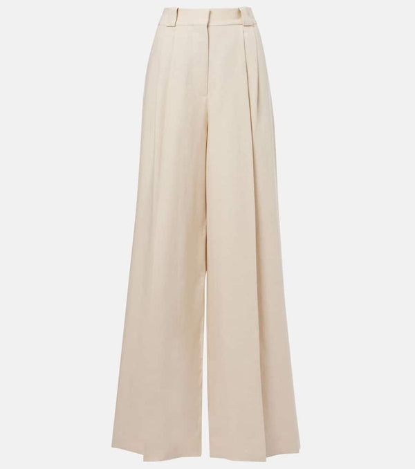 Blazé Milano Husi high-rise linen wide-leg pants