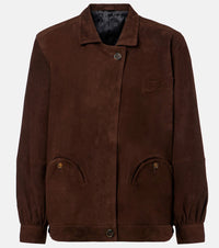 Blaze Milano Cleo suede bomber jacket