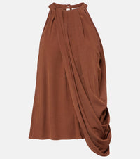 JW Anderson Draped halterneck crepe top