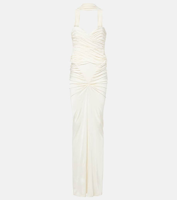 The New Arrivals Ilkyaz Ozel Samsara ruched strapless gown