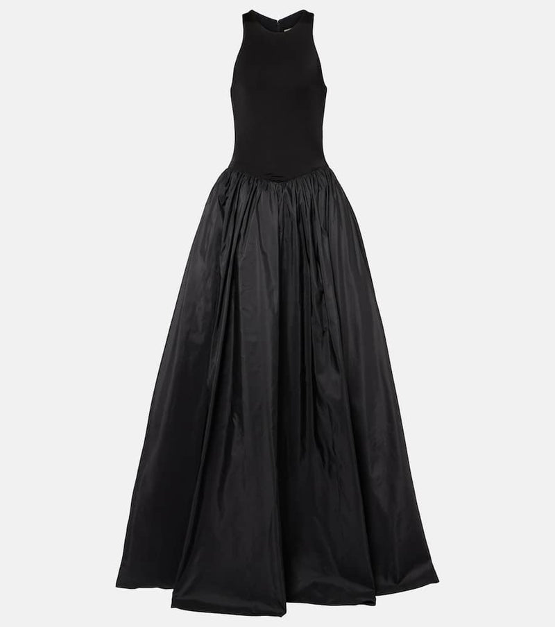 The New Arrivals Ilkyaz Ozel Cate jersey and silk taffeta gown