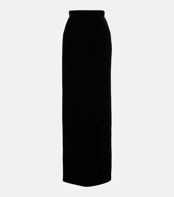 The New Arrivals Ilkyaz Ozel Zada high-rise silk maxi skirt