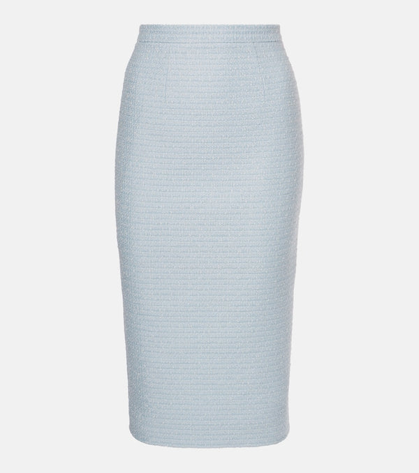 Roland Mouret Bouclé midi skirt