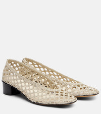 Le Monde Beryl 40 woven leather pumps