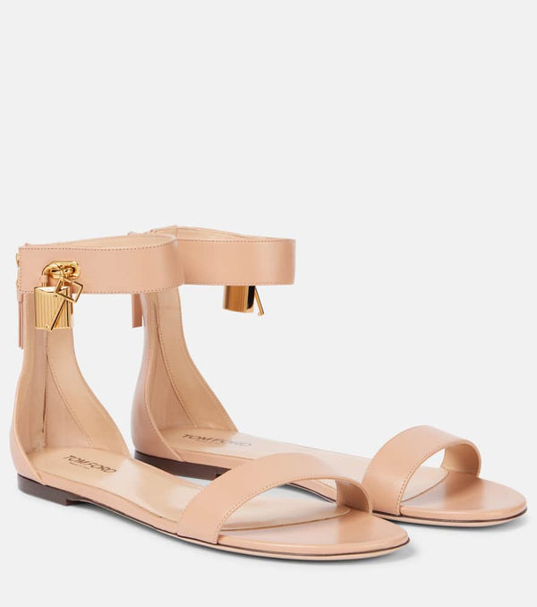 Tom Ford Padlock leather sandals