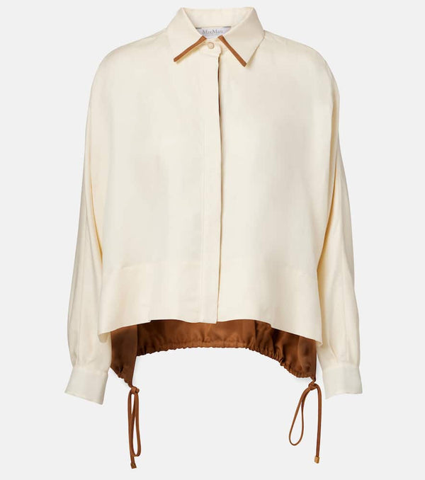 Max Mara Biacco linen and silk blouse