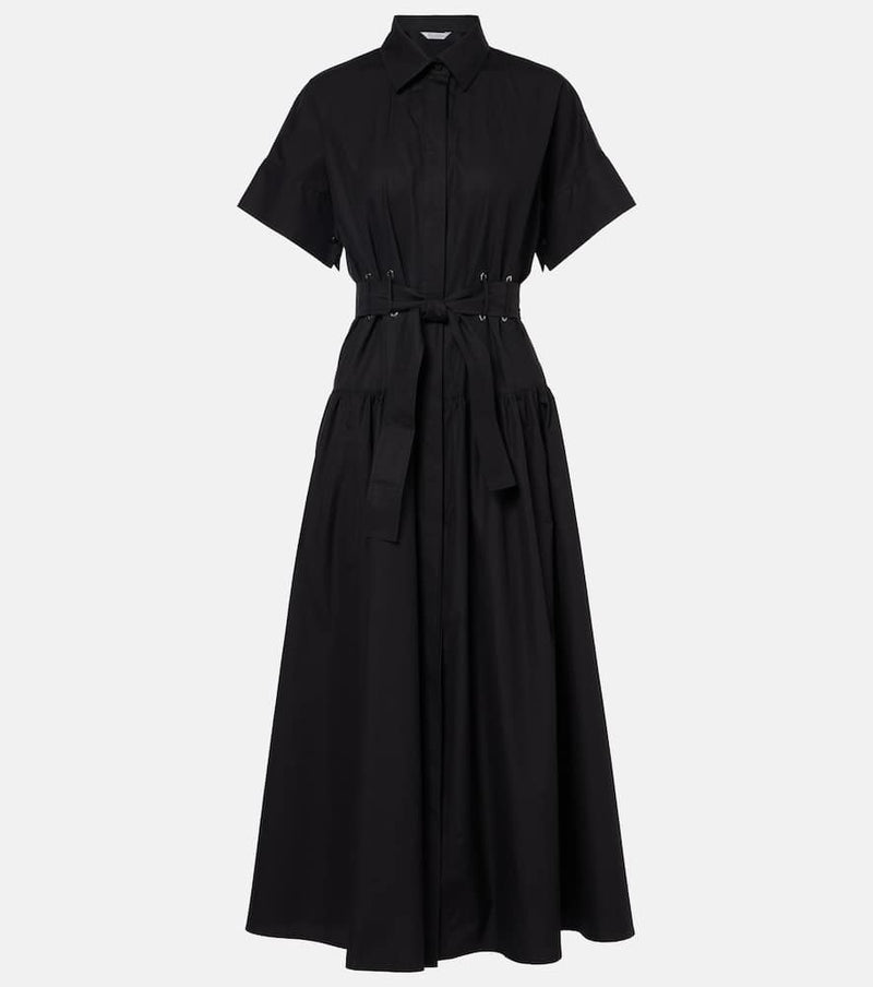Max Mara Agoraio pleated cotton shirt dress
