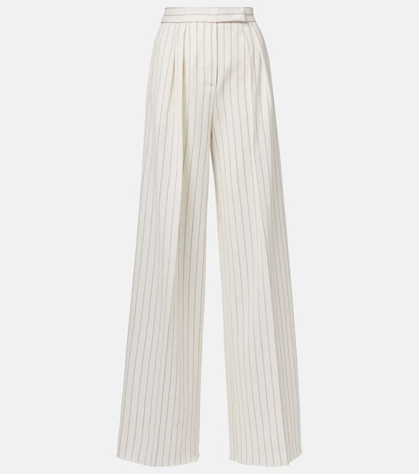 Max Mara Clarion cotton and linen straight pants