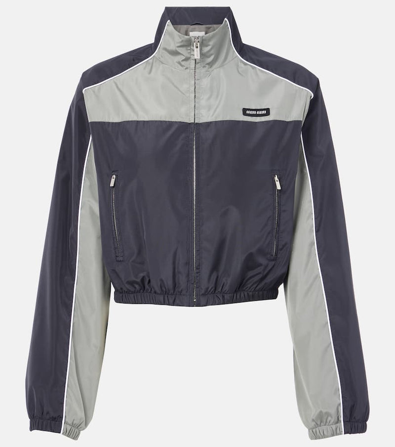 Miu Miu Technical cropped track jacket
