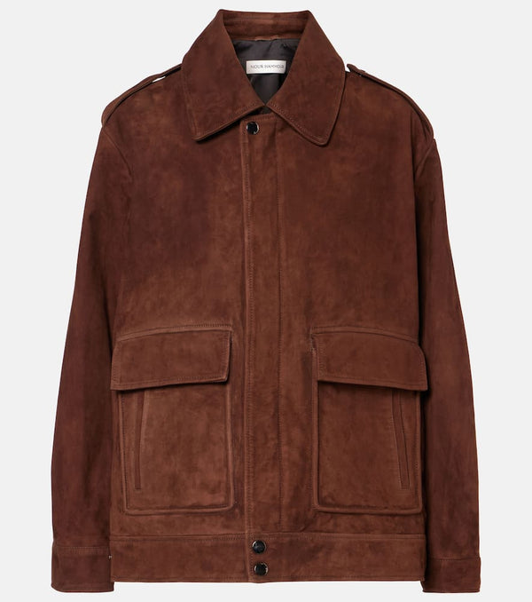 Nour Hammour Drey suede jacket