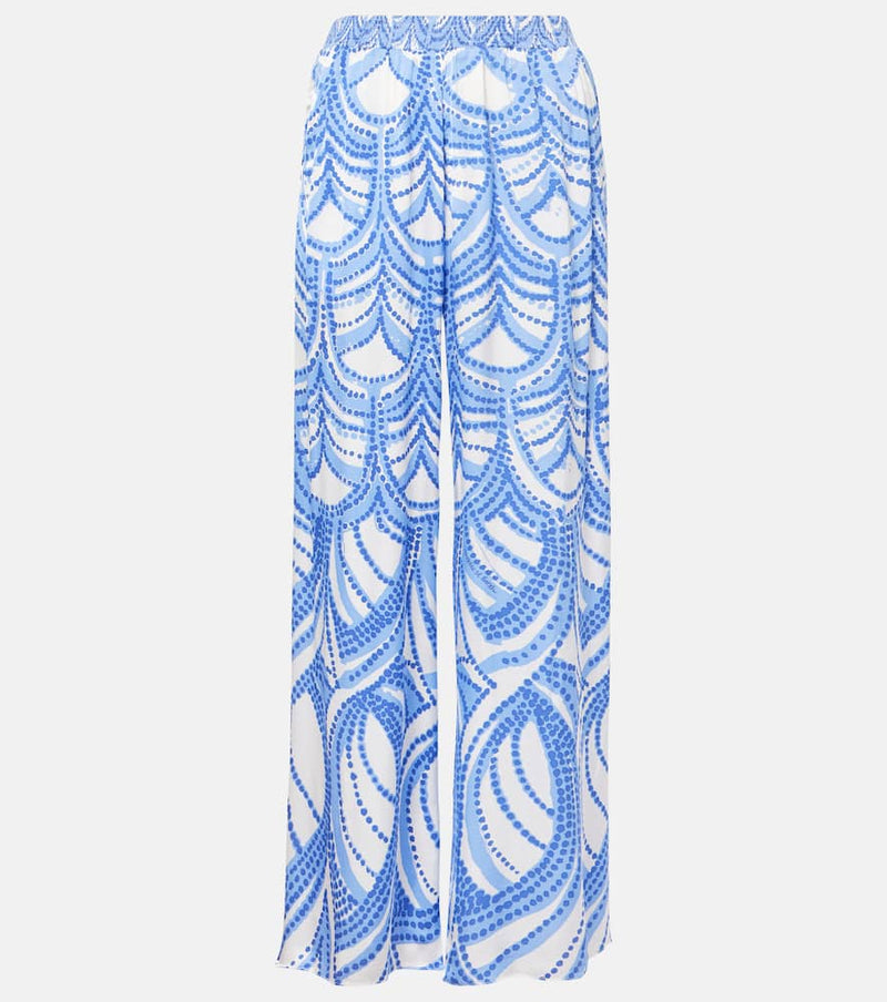 Poupette St Barth Cecile printed wide-leg pants