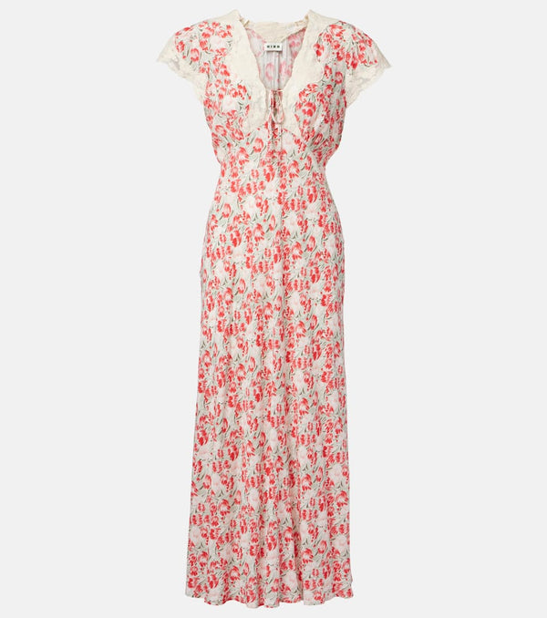 Rixo Amari floral crêpe de chine maxi dress