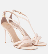 Balmain Lips suede sandals