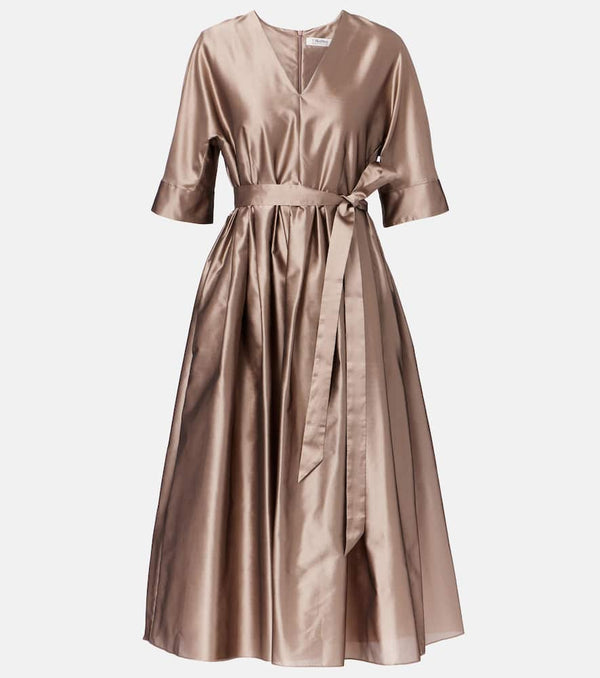 S Max Mara Viola satin midi dress