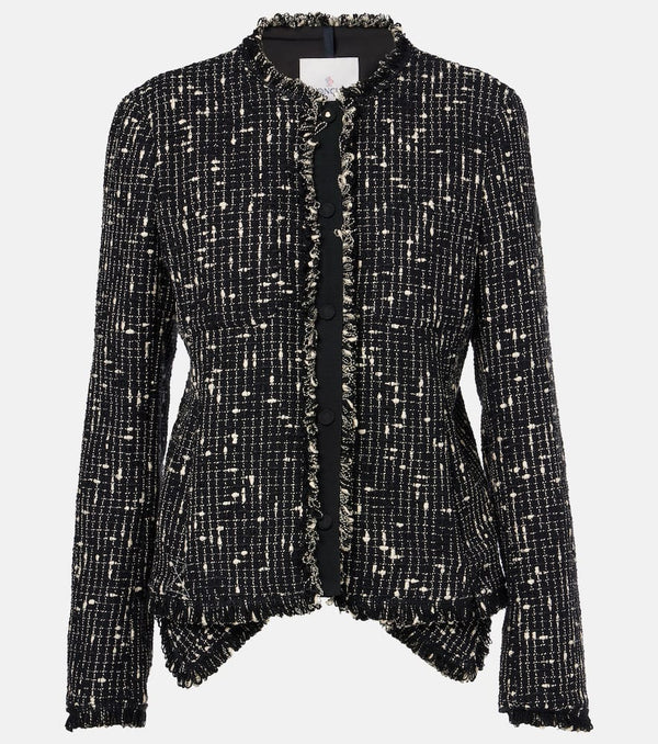 Moncler Verneuil peplum tweed jacket