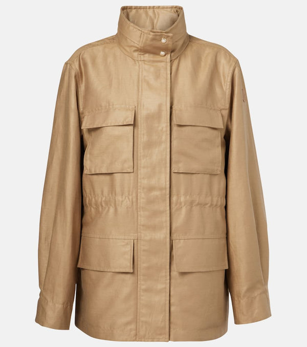 Moncler Agax linen and cotton jacket