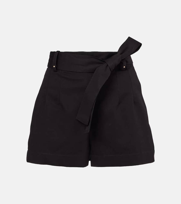 Moncler Belted gabardine shorts