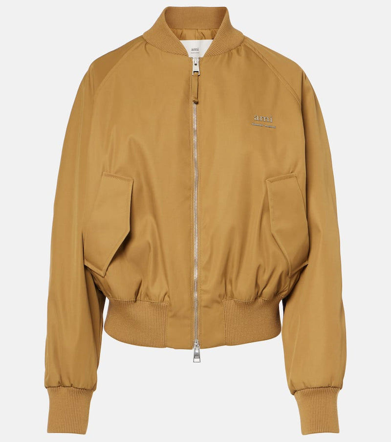 Ami Paris Technical twill bomber jacket