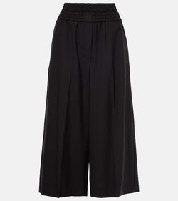 Loewe Cropped wool wide-leg pants