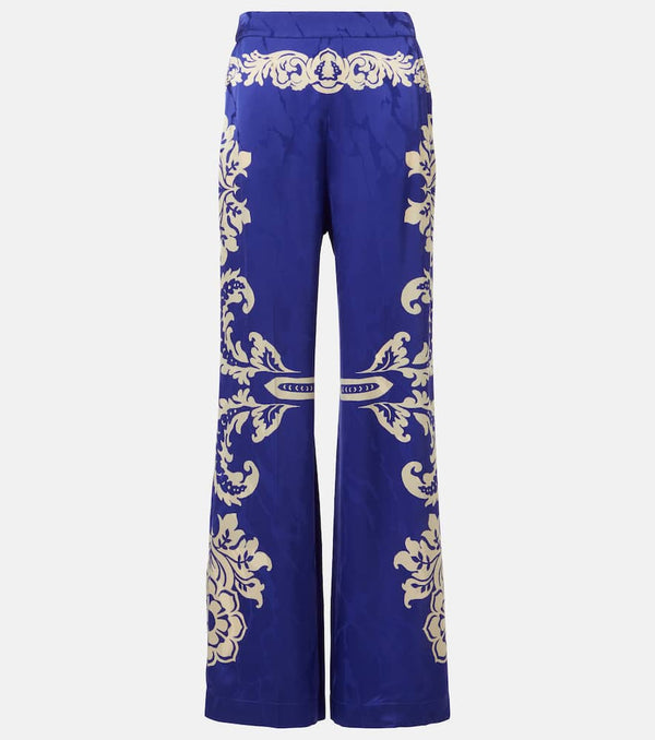 Etro Printed mid-rise straight pants