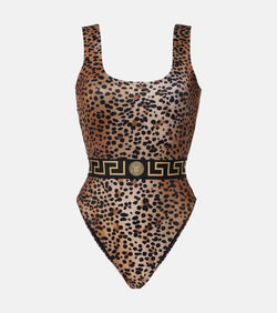 Versace Leopard-print swimsuit