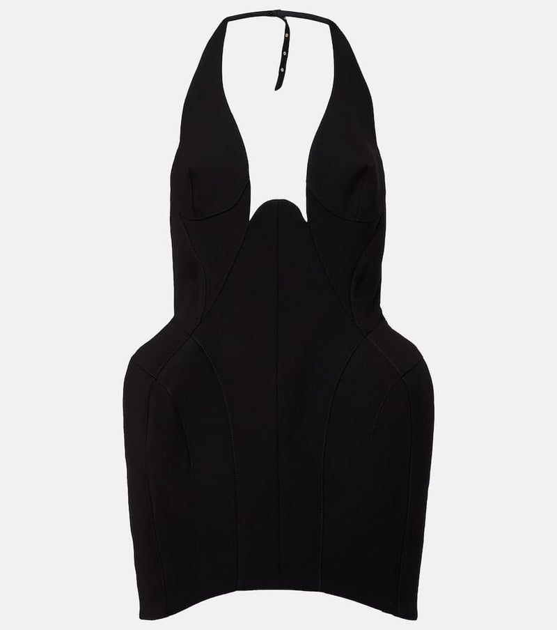 Mugler Scalloped minidress