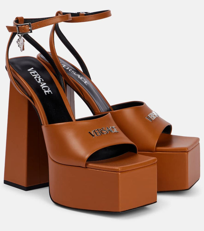 Versace 150 leather platform sandals