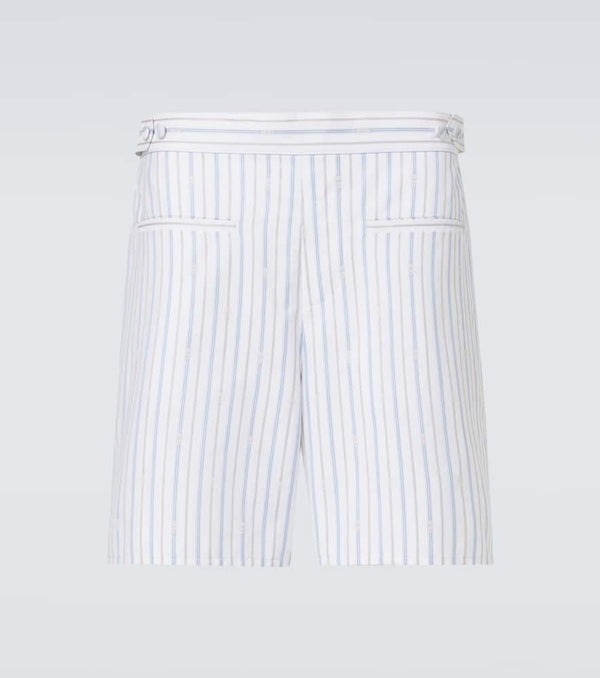 Alexander McQueen Striped cotton Bermuda shorts