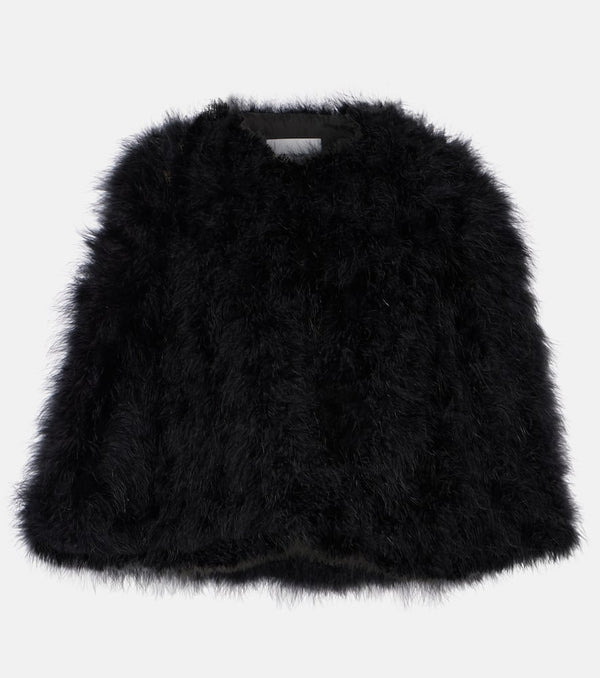 Yves Salomon Faux fur cape