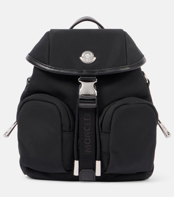 Moncler Trick Mini leather-trimmed crossbody bag