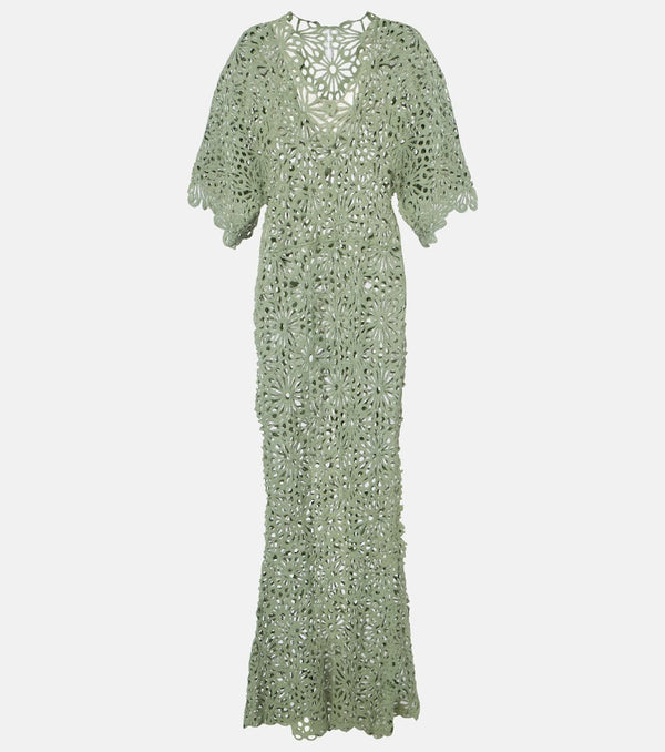 Norma Kamali Obie cotton-blend gown